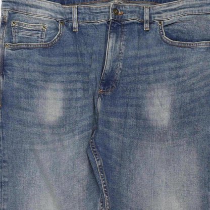 Marks and Spencer Men’s Blue Straight Fit Jeans W34 L29 Stretch Denim