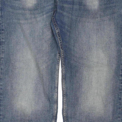 Marks and Spencer Men’s Blue Straight Fit Jeans W34 L29 Stretch Denim