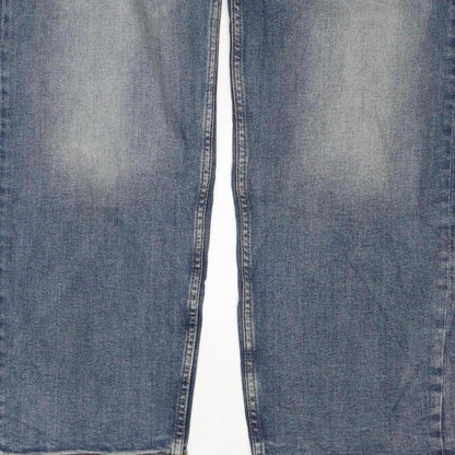 Marks and Spencer Men’s Blue Straight Fit Jeans W34 L29 Stretch Denim