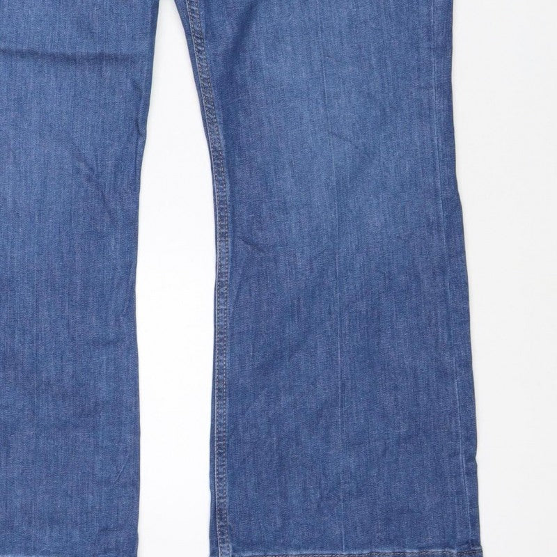 Marks and Spencer Women’s Blue Flare Jeans Size 18 Short