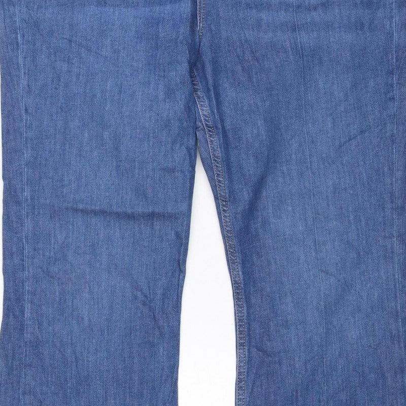 Marks and Spencer Women’s Blue Flare Jeans Size 18 Short