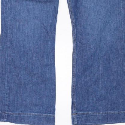 Marks and Spencer Women’s Blue Flare Jeans Size 18 Short