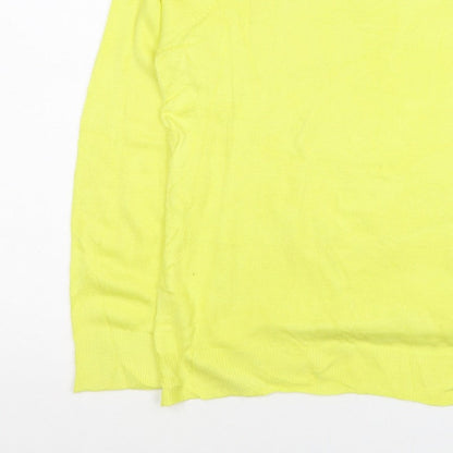 Marks and Spencer Women Yellow Size 16 Crew Neck Lightweight Jumper