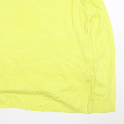 Marks and Spencer Women Yellow Size 16 Crew Neck Lightweight Jumper
