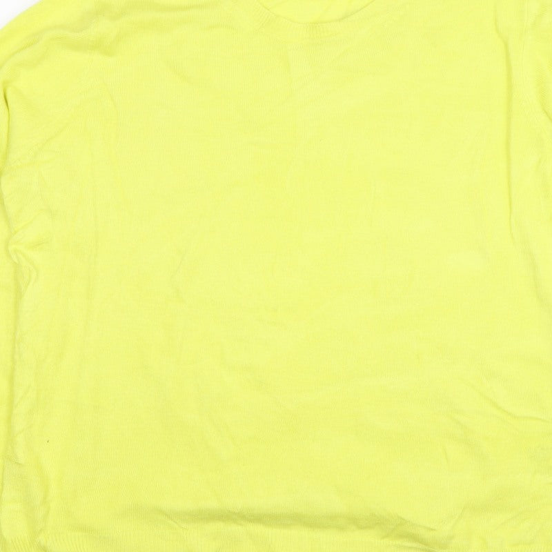 Marks and Spencer Women Yellow Size 16 Crew Neck Lightweight Jumper