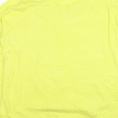 Marks and Spencer Women Yellow Size 16 Crew Neck Lightweight Jumper