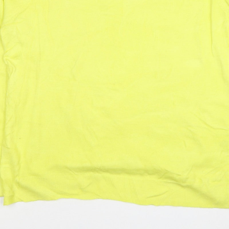 Marks and Spencer Women Yellow Size 16 Crew Neck Lightweight Jumper