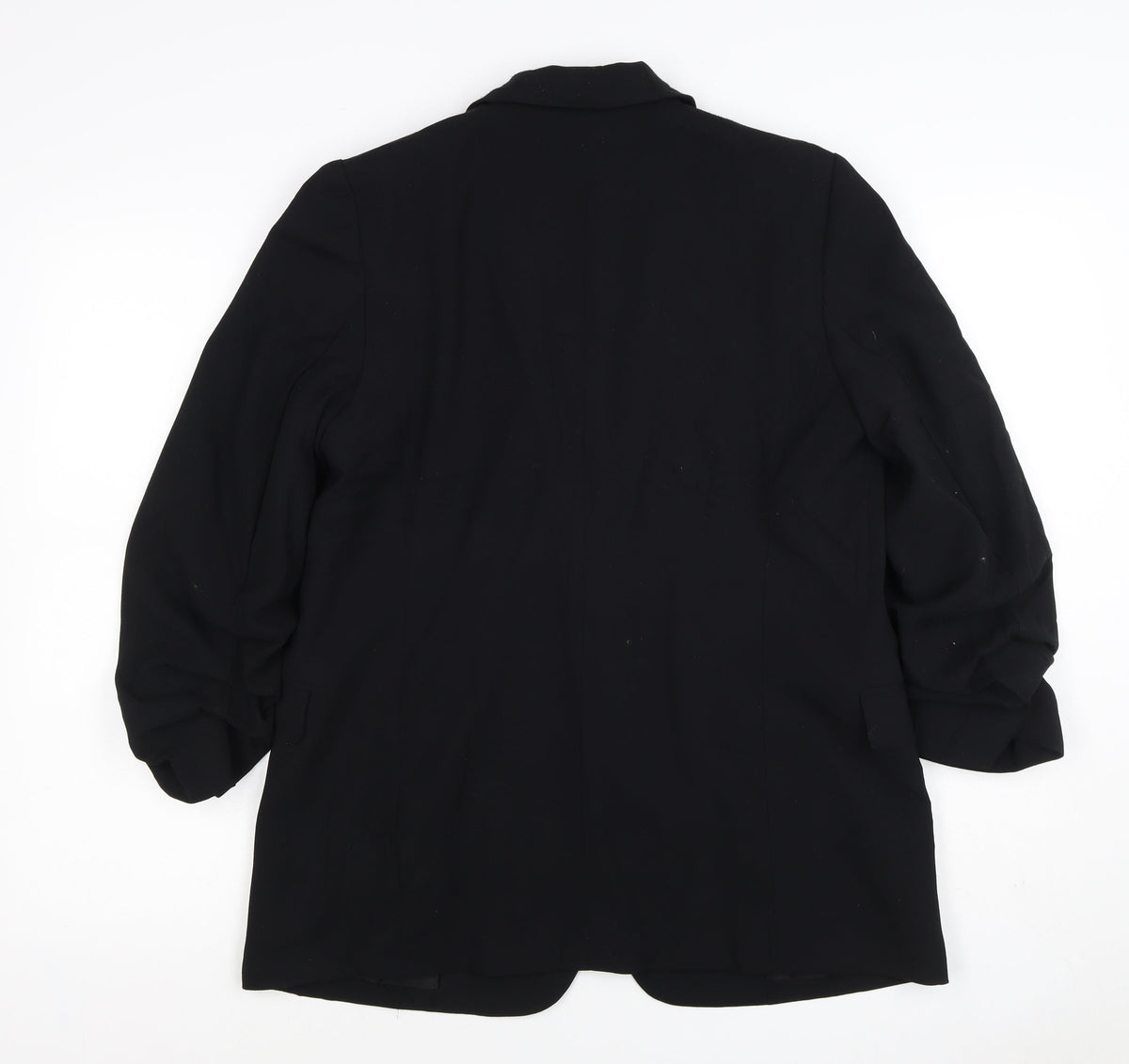 M&S Collection Women’s Black UK 12 Long Lined Notch Lapel Blazer