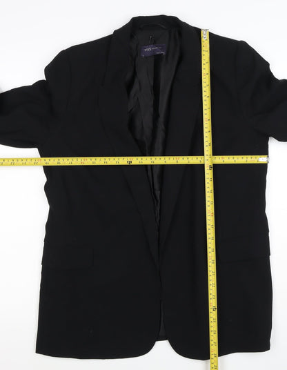M&S Collection Women’s Black UK 12 Long Lined Notch Lapel Blazer