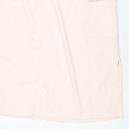 M&S Women Pink UK 22 Plus Cargo Long Drawstring Skirt