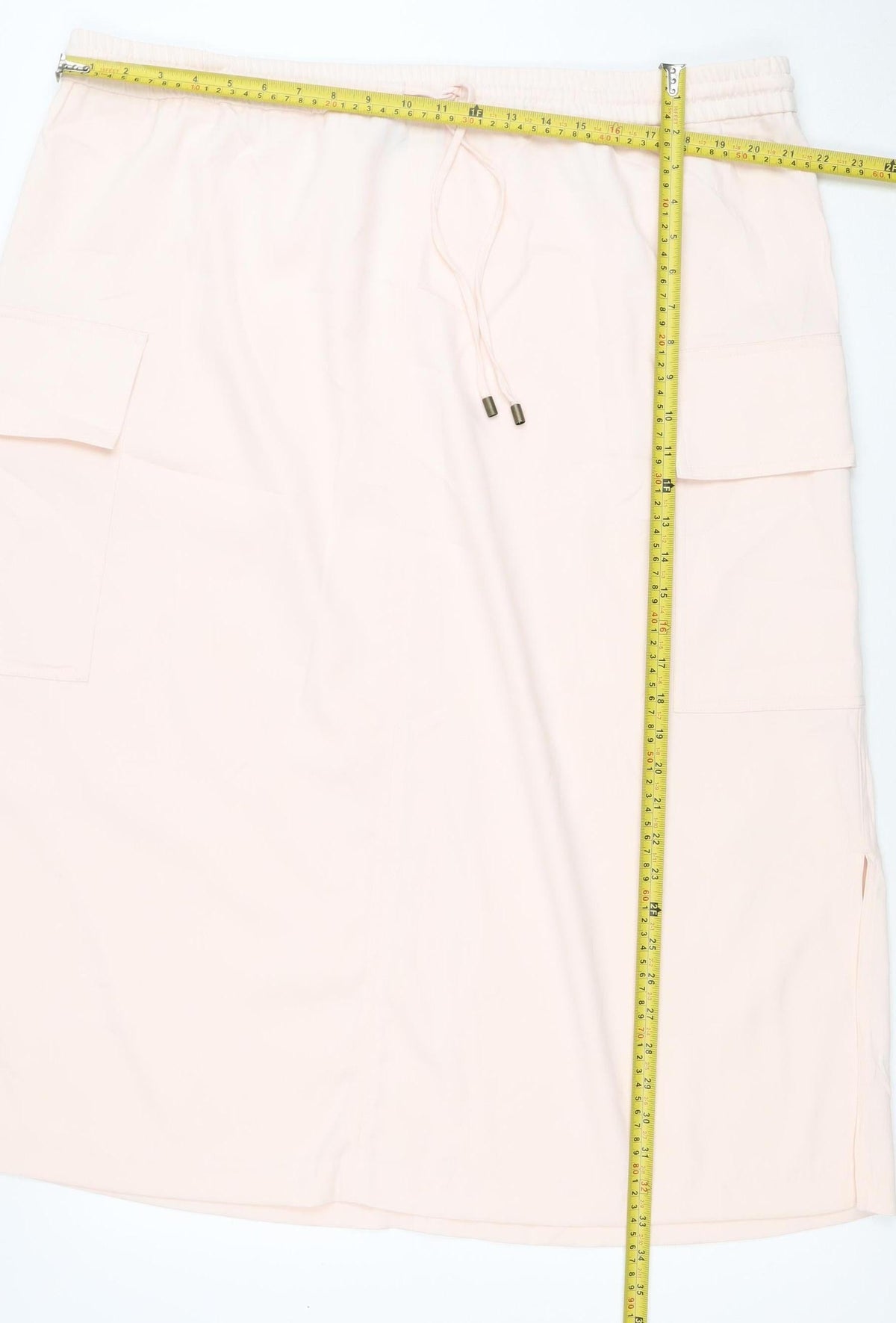M&S Women Pink UK 22 Plus Cargo Long Drawstring Skirt