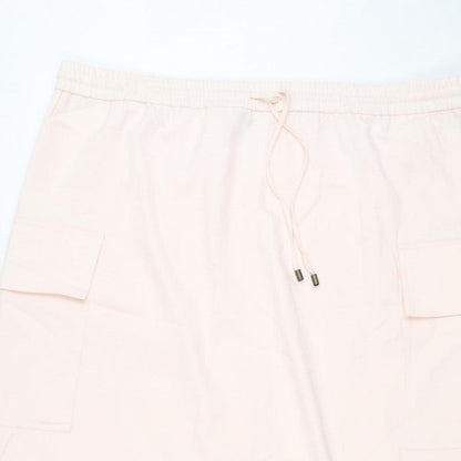 M&S Women Pink UK 22 Plus Cargo Long Drawstring Skirt