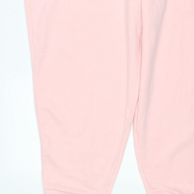 Marks & Spencer Women Pink Size 22 Regular Jogger Sweatpants Drawstring