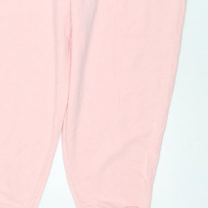 Marks & Spencer Women Pink Size 22 Regular Jogger Sweatpants Drawstring