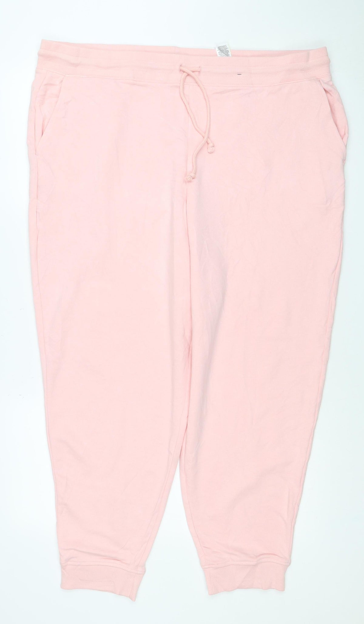 Marks & Spencer Women Pink Size 22 Regular Jogger Sweatpants Drawstring