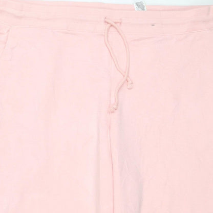 Marks & Spencer Women Pink Size 22 Regular Jogger Sweatpants Drawstring