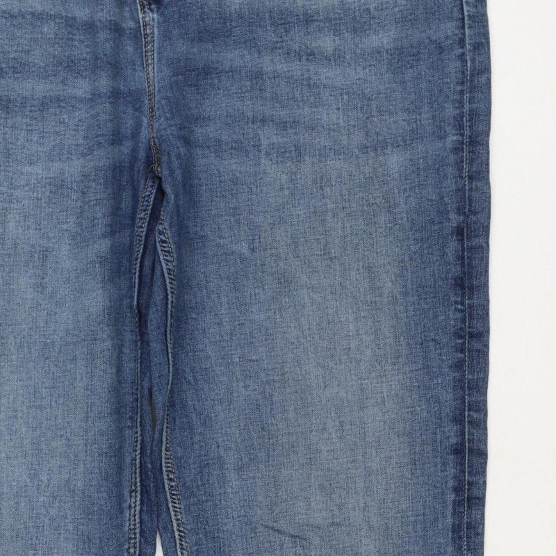 Marks and Spencer Women Blue UK 18 Long Sienna Supersoft Straight Jeans