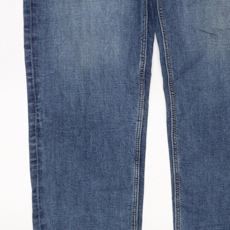 Marks and Spencer Women Blue UK 18 Long Sienna Supersoft Straight Jeans