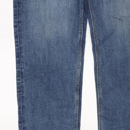 Marks and Spencer Women Blue UK 18 Long Sienna Supersoft Straight Jeans