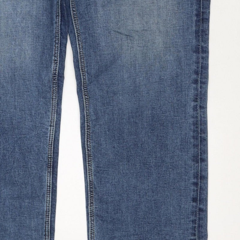 Marks and Spencer Women Blue UK 18 Long Sienna Supersoft Straight Jeans