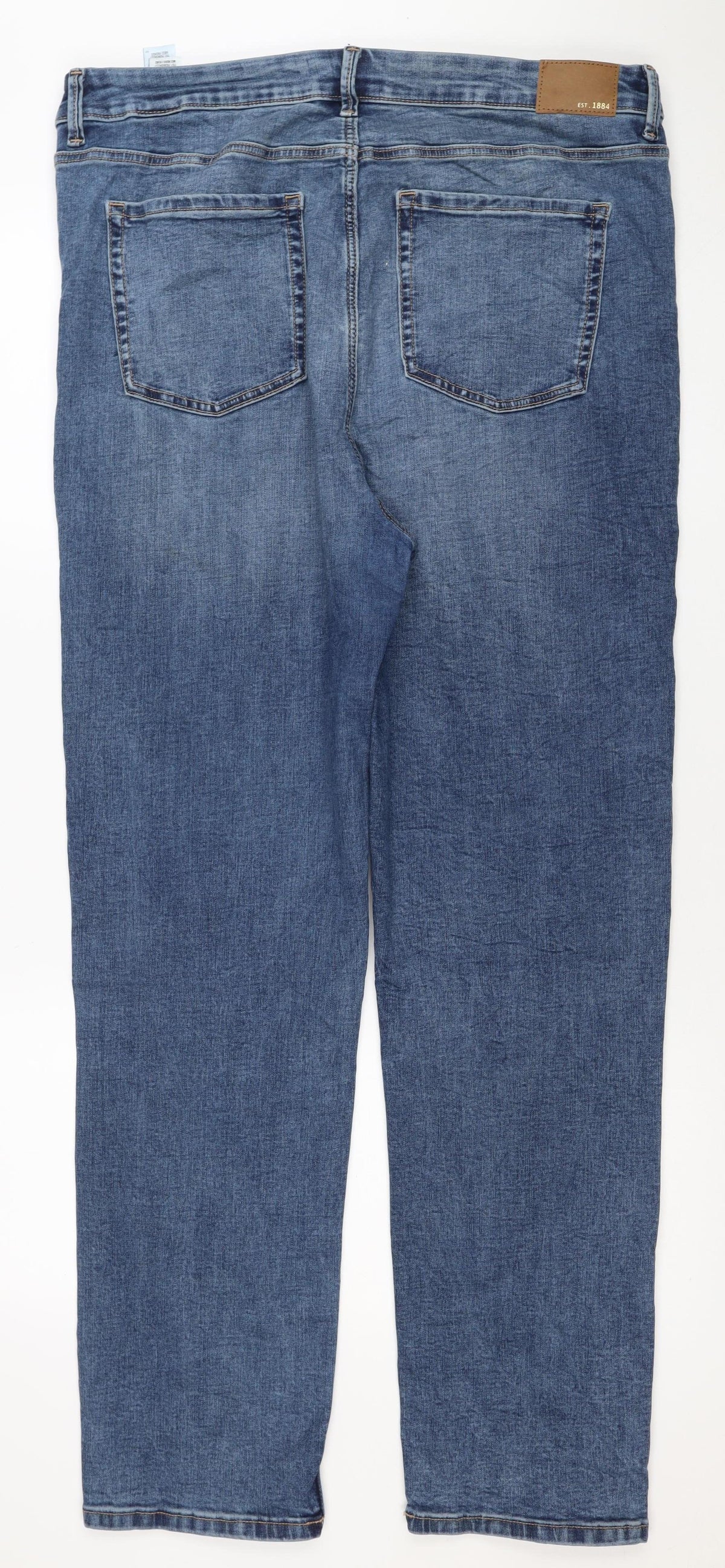 Marks and Spencer Women Blue UK 18 Long Sienna Supersoft Straight Jeans