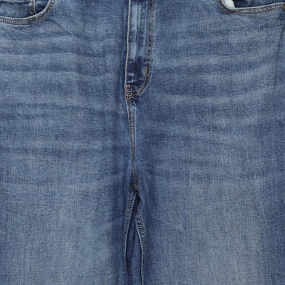 Marks and Spencer Women Blue UK 18 Long Sienna Supersoft Straight Jeans