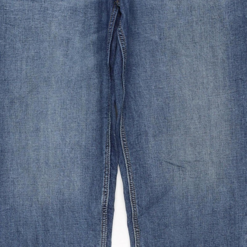 Marks and Spencer Women Blue UK 18 Long Sienna Supersoft Straight Jeans