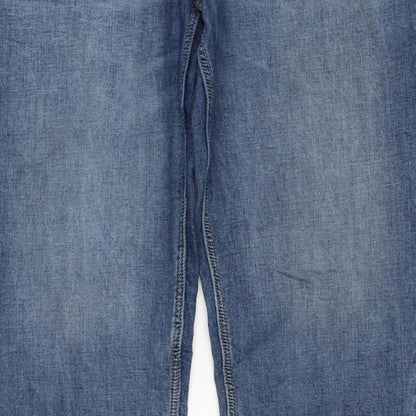 Marks and Spencer Women Blue UK 18 Long Sienna Supersoft Straight Jeans