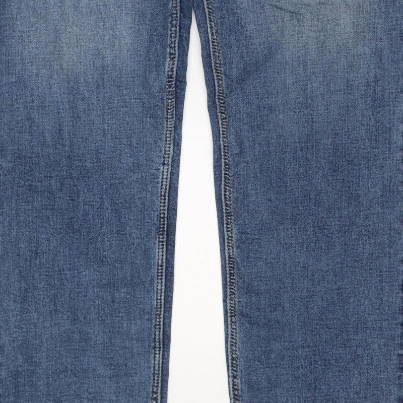 Marks and Spencer Women Blue UK 18 Long Sienna Supersoft Straight Jeans