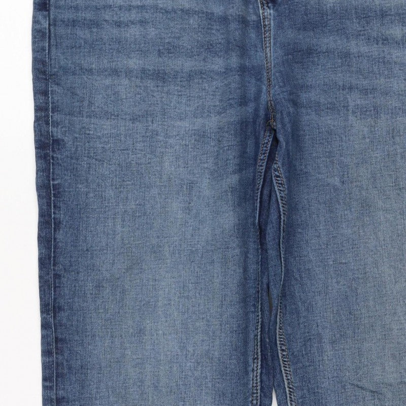 Marks and Spencer Women Blue UK 18 Long Sienna Supersoft Straight Jeans