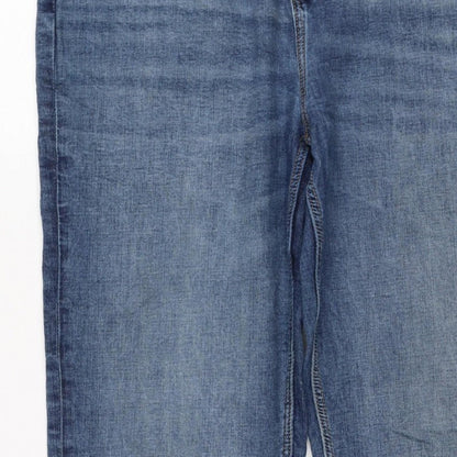 Marks and Spencer Women Blue UK 18 Long Sienna Supersoft Straight Jeans