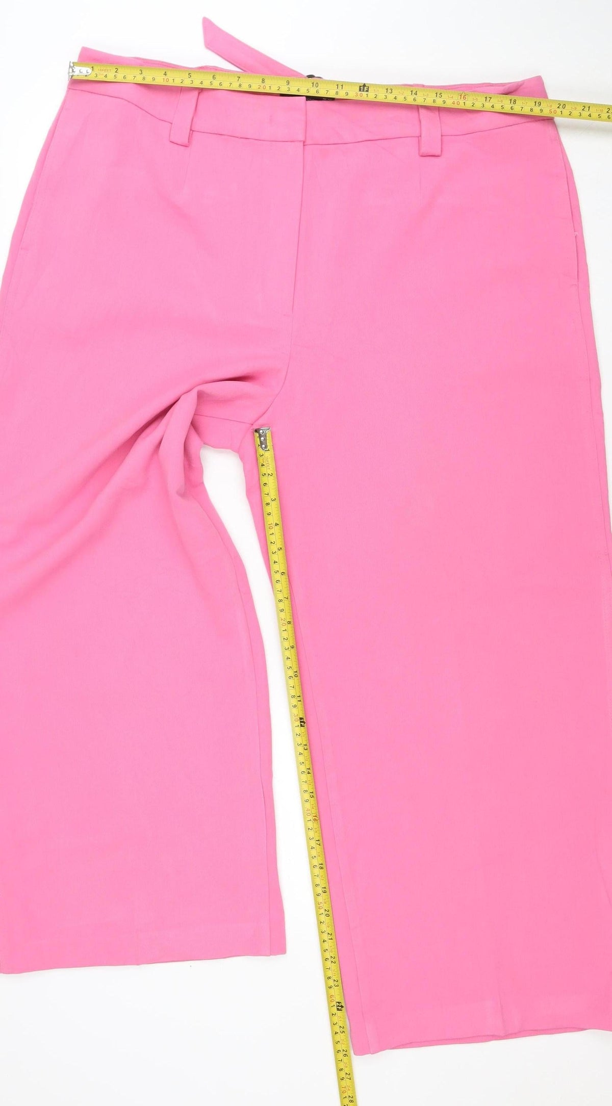 Marks & Spencer Women Pink Size 20 Wide Leg Tailored Trousers