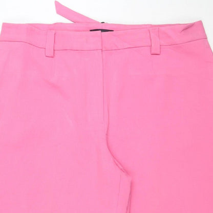Marks & Spencer Women Pink Size 20 Wide Leg Tailored Trousers