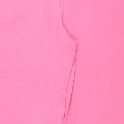 Marks & Spencer Women Pink Size 20 Wide Leg Tailored Trousers