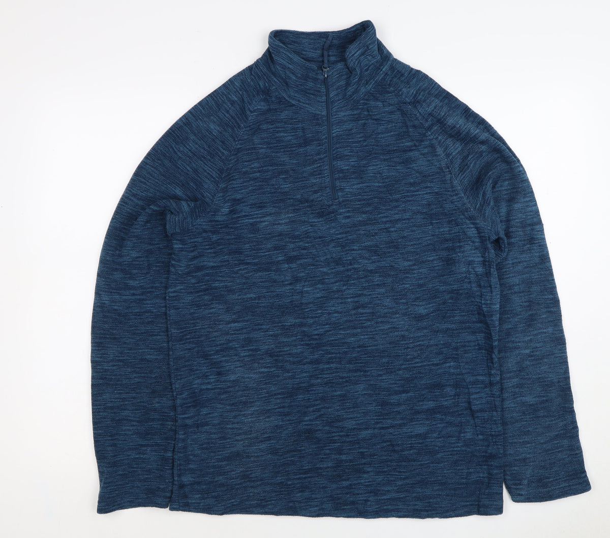 Mountain Warehouse Men's Blue S Pullover 1/4 Zip Fleece Sweatshirt
