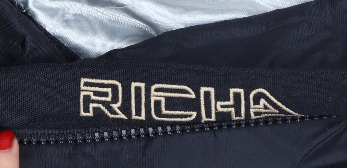 Richa Women Black M Motorcycle Jacket CE Protective Removable Lining
