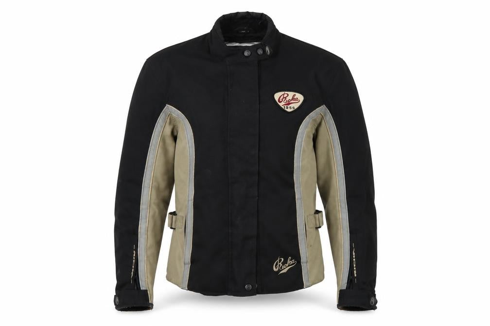 Richa Women Black M Motorcycle Jacket CE Protective Removable Lining