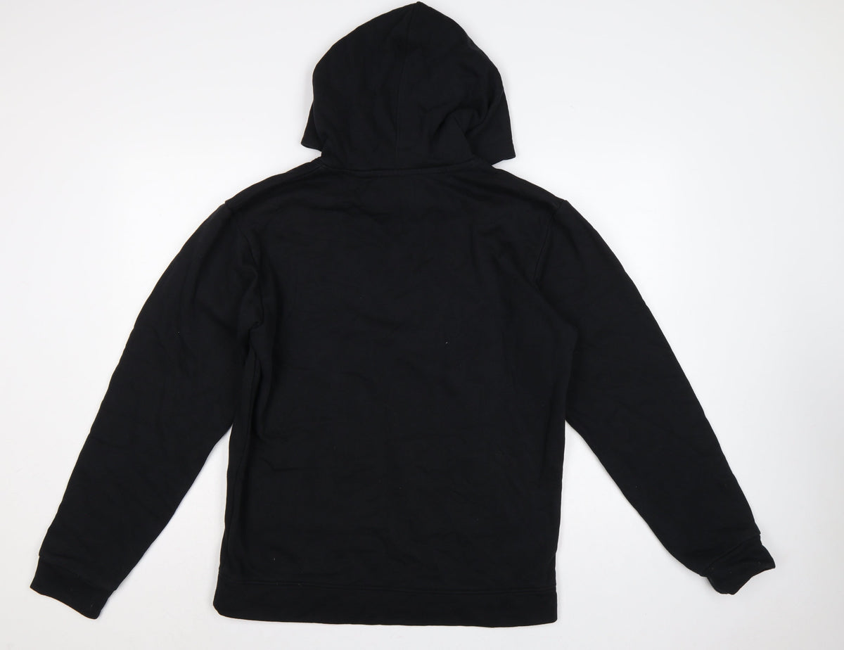 Champion Men's Black Large Pullover Hoodie Logo Graphic Pockets