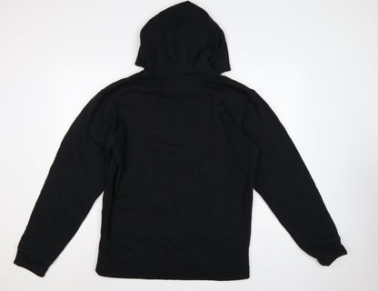 Champion Men's Black Large Pullover Hoodie Logo Graphic Pockets