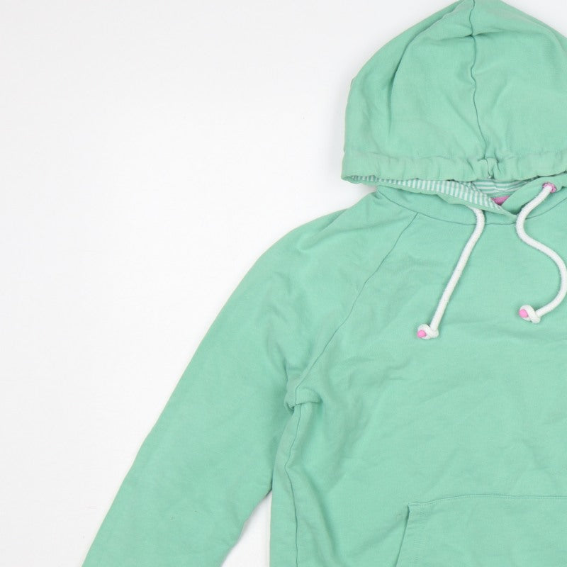 Joules Women Green UK 10 Pullover Hoodie Hooded Pockets