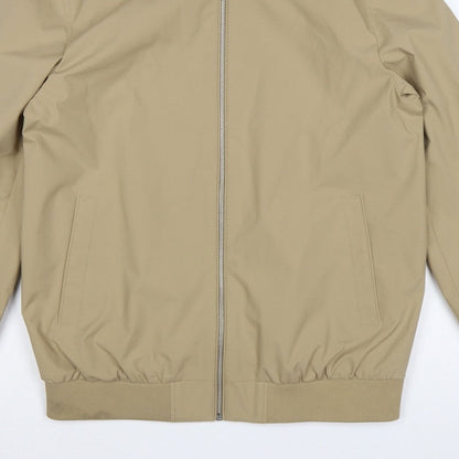 Marks and Spencer Men Beige Small Bomber Jacket Full Zip Lined