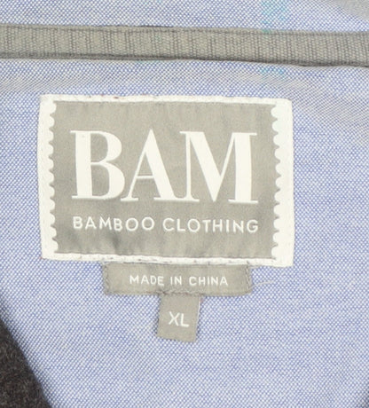 BAM Women's Black XL Bamboo 1/4 Zip Fleece Sweatshirt High Neck