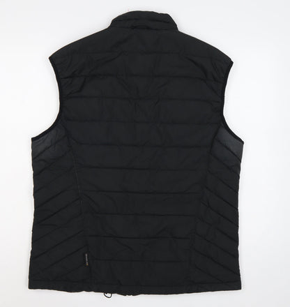 Jack Wolfskin Men’s Black L Quilted Puffer Bodywarmer Gilet 40/42
