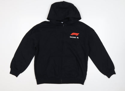 Marks and Spencer Boys Black 13-14 Years Formula 1 Full Zip Hoodie