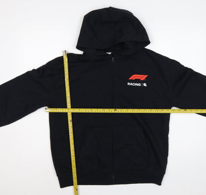Marks and Spencer Boys Black 13-14 Years Formula 1 Full Zip Hoodie