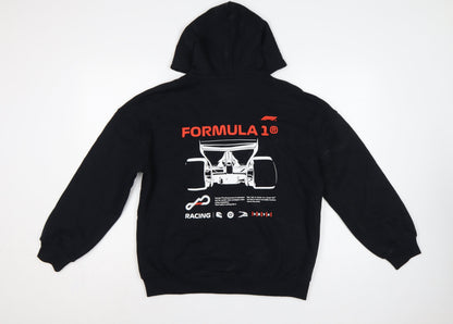 Marks and Spencer Boys Black 13-14 Years Formula 1 Full Zip Hoodie