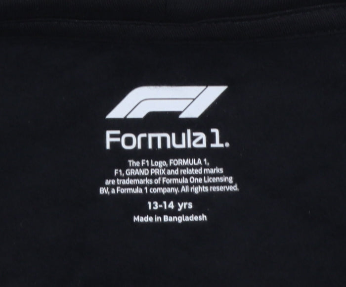 Marks and Spencer Boys Black 13-14 Years Formula 1 Full Zip Hoodie
