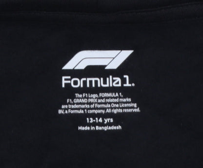 Marks and Spencer Boys Black 13-14 Years Formula 1 Full Zip Hoodie