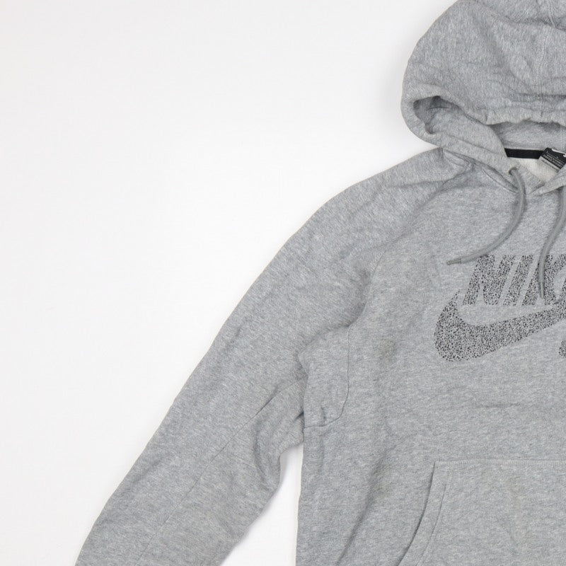 Nike SB Men’s Grey L Pullover Hoodie Logo Graphic Skateboarding Fleece