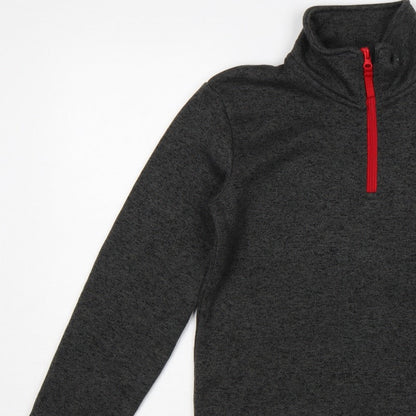 Peter Storm Boys Grey 13 Years 1/4 Zip Fleece Sweatshirt Hiking